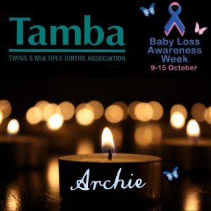 Facebook profile picture during Baby Loss Awareness Week